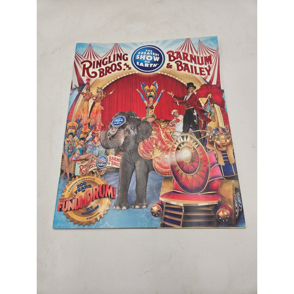 Ringling Bros Barnum & Bailey Circus 200 Years Funundrum Program Signed 2010